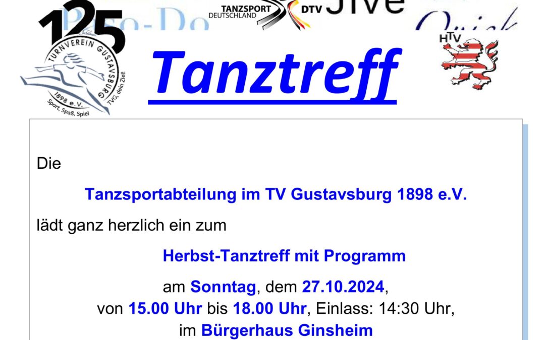 Herbst-Tanztreff beim TV Gustavsburg